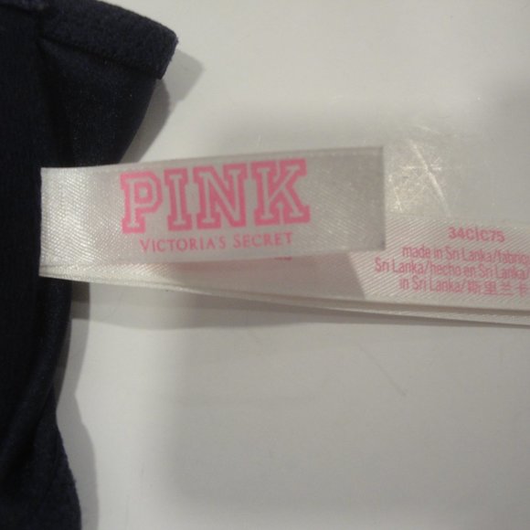 PINK by Victoria's Secret gorgeous Front clasp bra with lace trim  Size …34C - Picture 9 of 10
